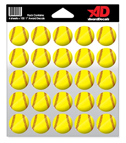 Award Decals Softball Helmet Sticker Set (100 Decals) 1