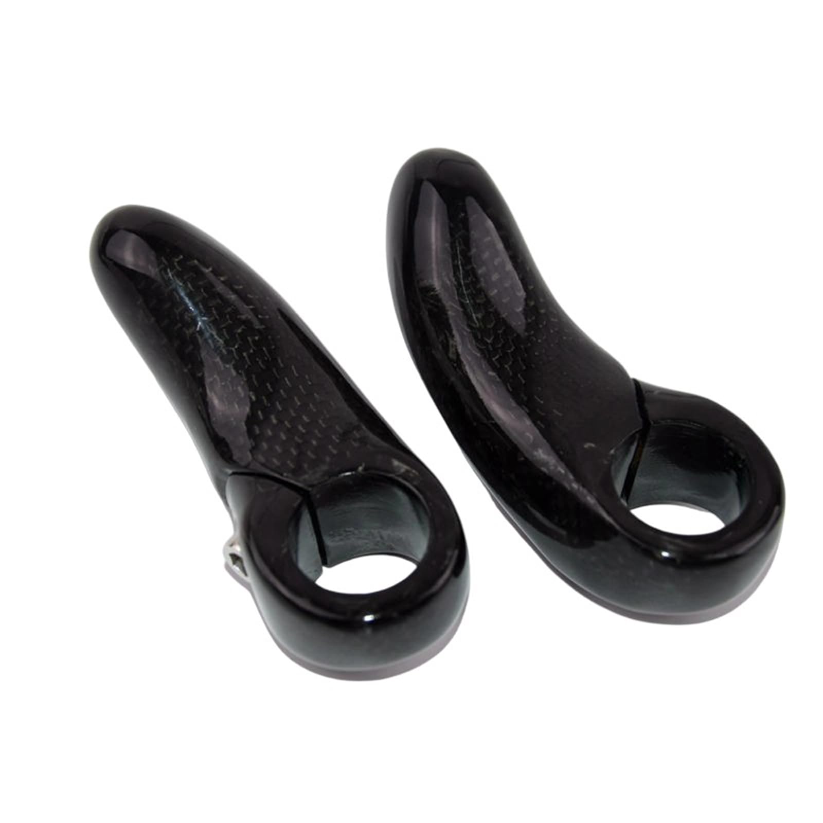 Obotsnoi Strength Bicycles Handlebars Extenders Nonslip Bike Handlebar Grip Carbon Fibers Mountain Bikes Handlebar End Carbon Fibers Mountain Bike End Ergonomic Grip
