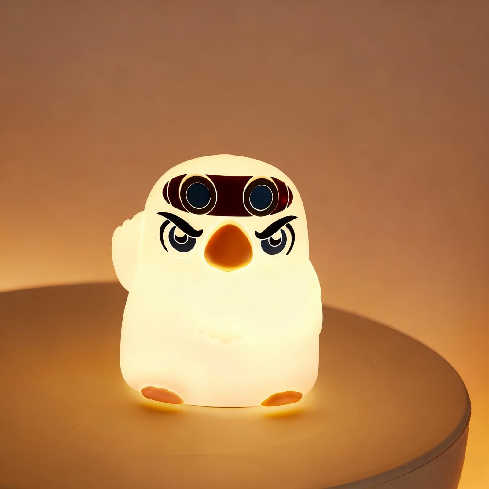 AWSOLAR Nachtlicht Eule, Silikon Nachtlicht Kinder Dimmbar