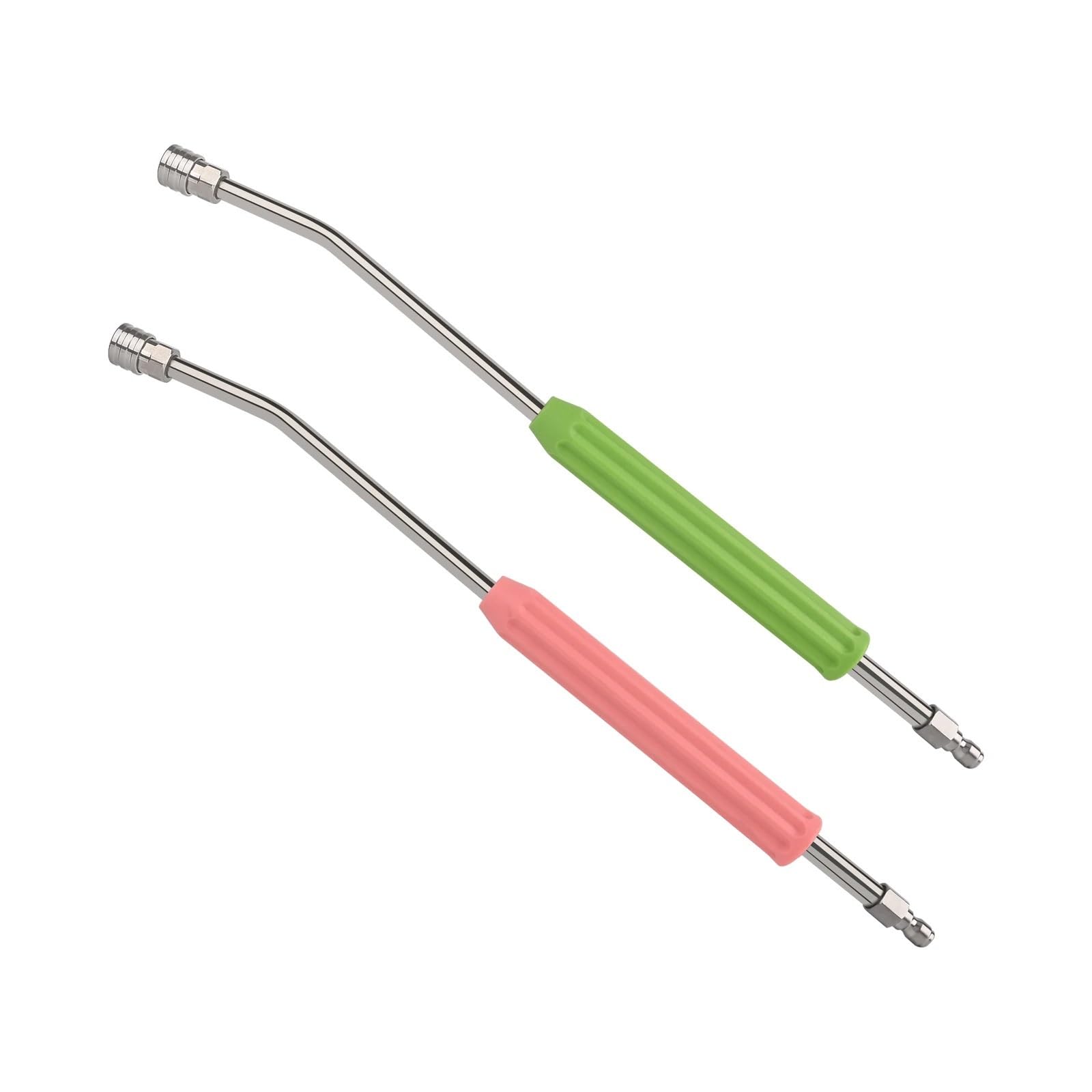 Varita de extensión for Lavadora a presión Lavado Autos, Potencia Acero Inoxidable, con Enchufe rápido 1/4" Adecuado para Jardines y azoteas(Green and Red)