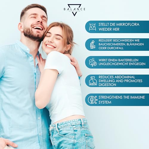 PROBIOTIKA UND PRÄBIOTIKA - 240 KAPSELN | Probiotika Kapseln | Probiona Kulturen Komplex Kapseln | Präbiotika, Verdauungsenzyme + Inulin | Flora Aufbau | Bis zu 20 Mrd KbE