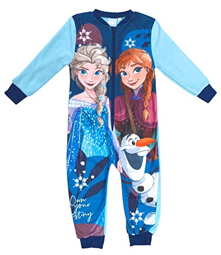 Disney Frozen/Die Eiskönigin Own Your Destiny Schlafanzug-Pyjama, ELSA, Anna & Olaf, 2-3 Jahre: 98cm, Blau
