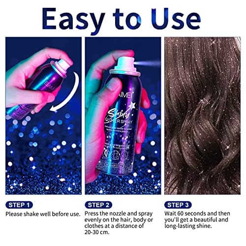 Hanywil SF-A-NO3 Glitter Spray For Hair, Body Glitter Hairspray thumb #3