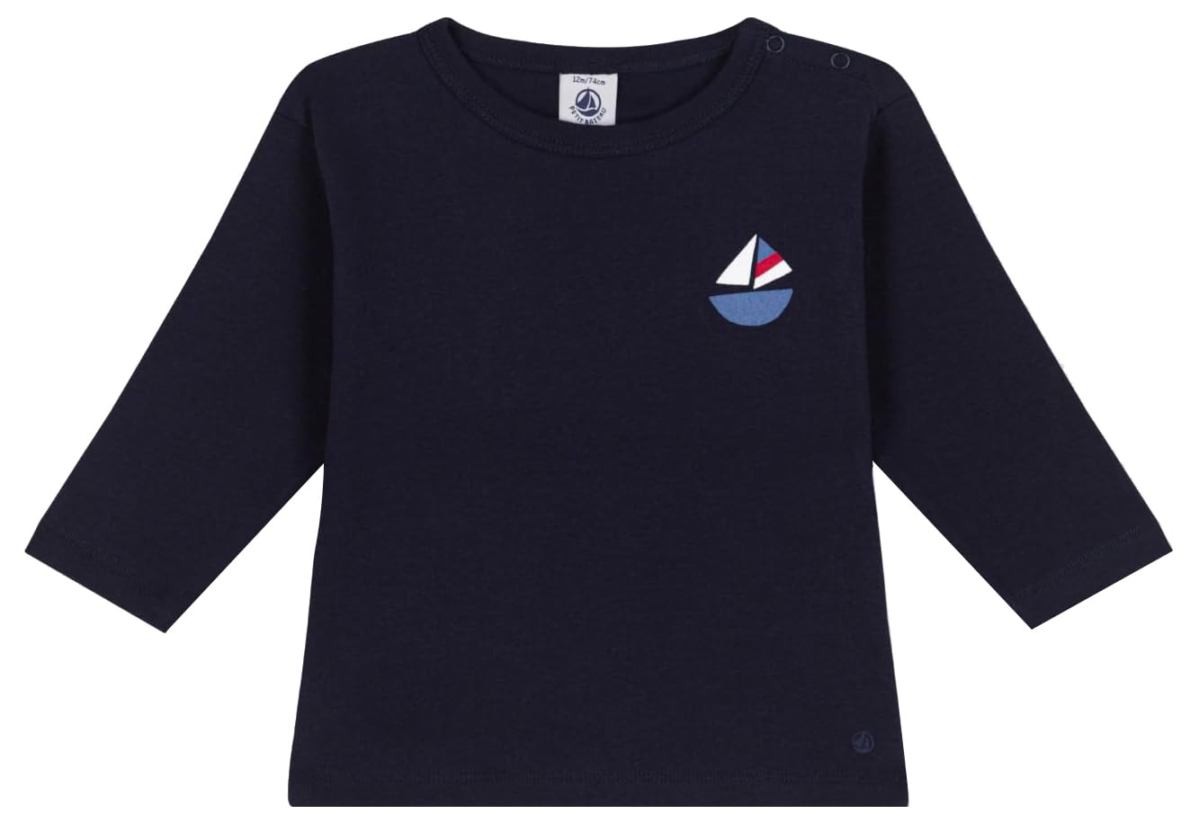 Petit Bateau Tee Shirt Manches Longues Bébé garçon