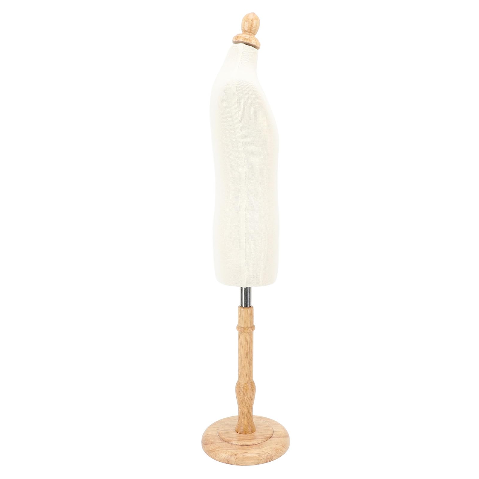 Mannequín de Vestir Masculino Mannequin, Modelo de Exhibición de Costura de Torso con Resistente Soporte de Madera para la Creación de Patrones de Sastrería de Diseño