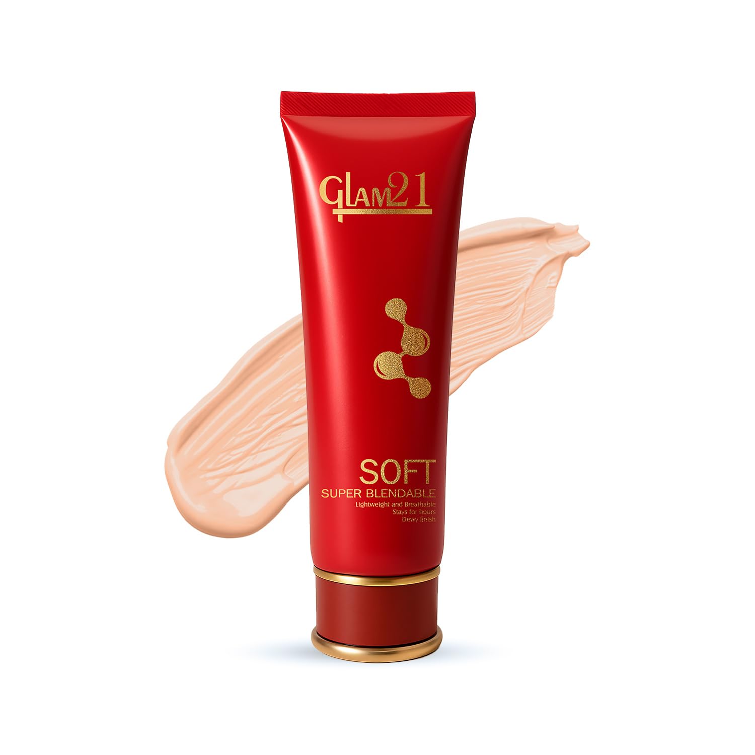 Glam21 Blendable Tube Foundation | Hides Skin Imperfections, Dark Spots, Fine lines | Lightweight | Suitable for All | 6 Shades Match Indian Skin Tones | 50gm|03-Vanilla Creme-image-16