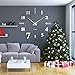 SOLEDI Reloj de Pared 3D, DIY Reloj de Etiqueta de Pared Decoración...
