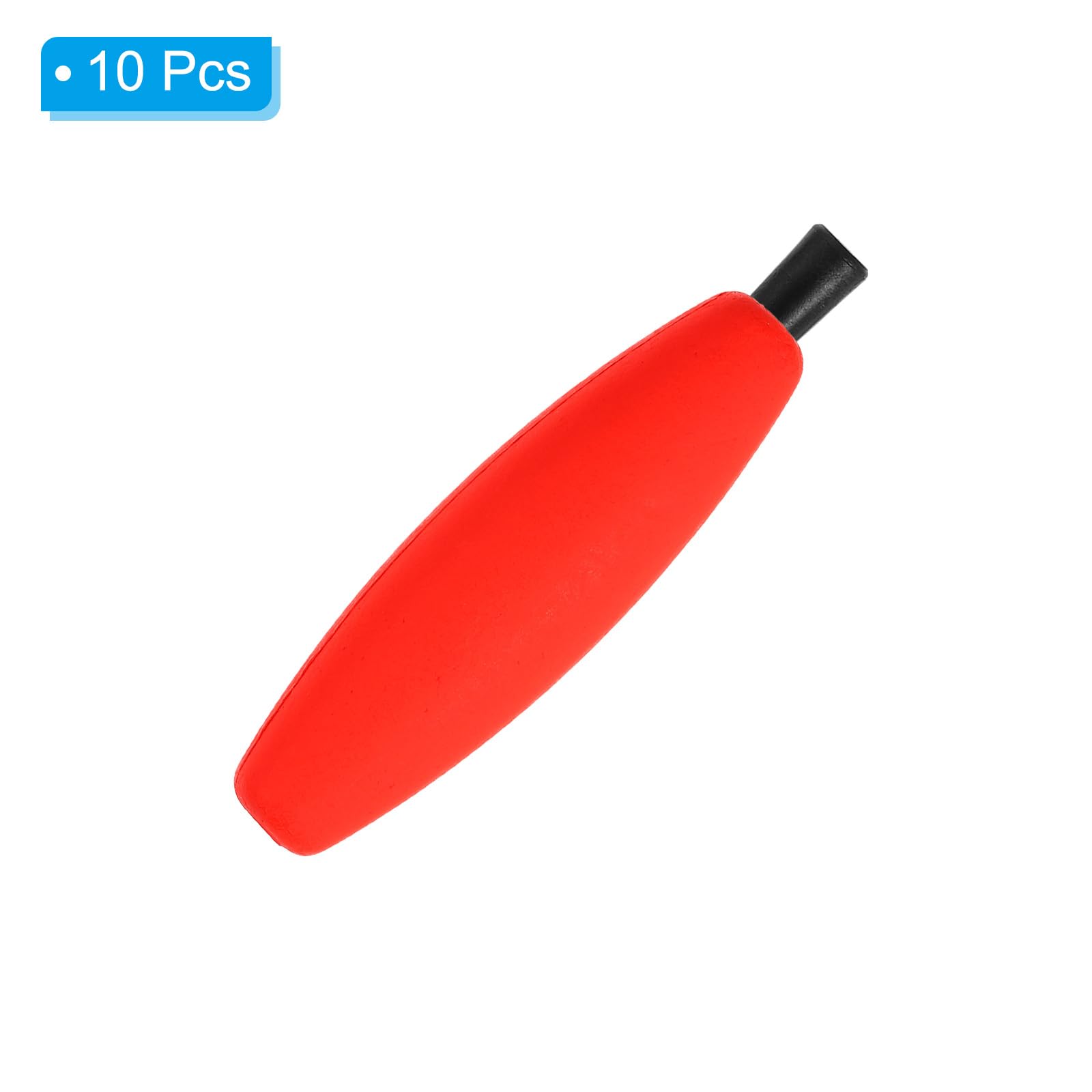 PATIKIL Peg Float 1.9", 10Pcs EVA Fishing Foam Bobber with Pipe Tube for Catfish Rig Fish Freshwater Saltwater Fishing, Red - Image 3