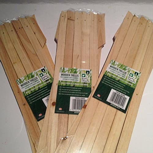 Lot de 3 treillis de jardin en bois coloré marron naturel - Extensibles jusqu'à 180 x 60 cm Cover