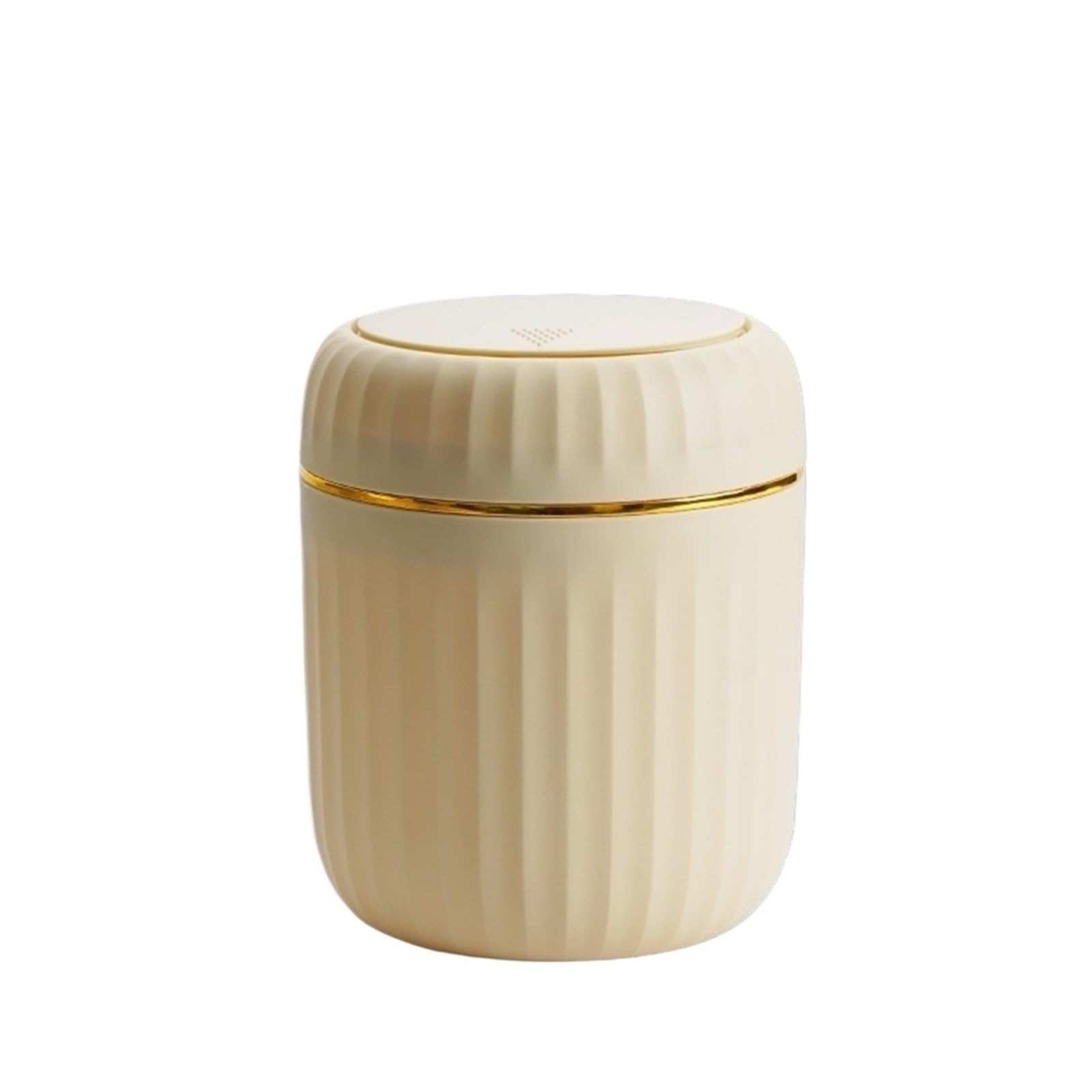 Mini Press Lid Wastebasket, Swing- Mini Desk Trash Can Multicolor 13x16.5cm(Yellow)