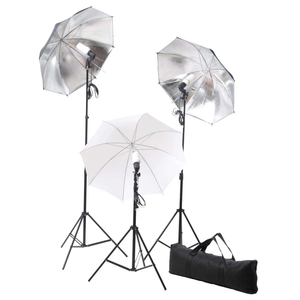 Set da studio fotografico con luci, sfondo, riflettore, treppiede, softbox, luce di superficie per ritratti e fotografia di prodotti, studio domestico, vlog, streaming, dimmerabile