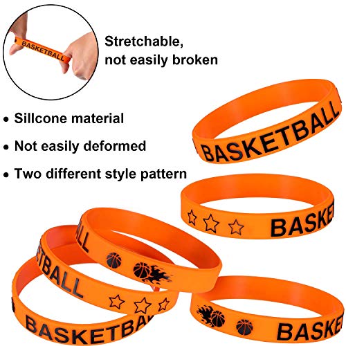 Norme 24 Pieces Basketball Silicone Bracelets Boy Rubber Wristbands Basketball Bracelet Party Favors For School Gifts Supplies (24 Pieces) #TOP1