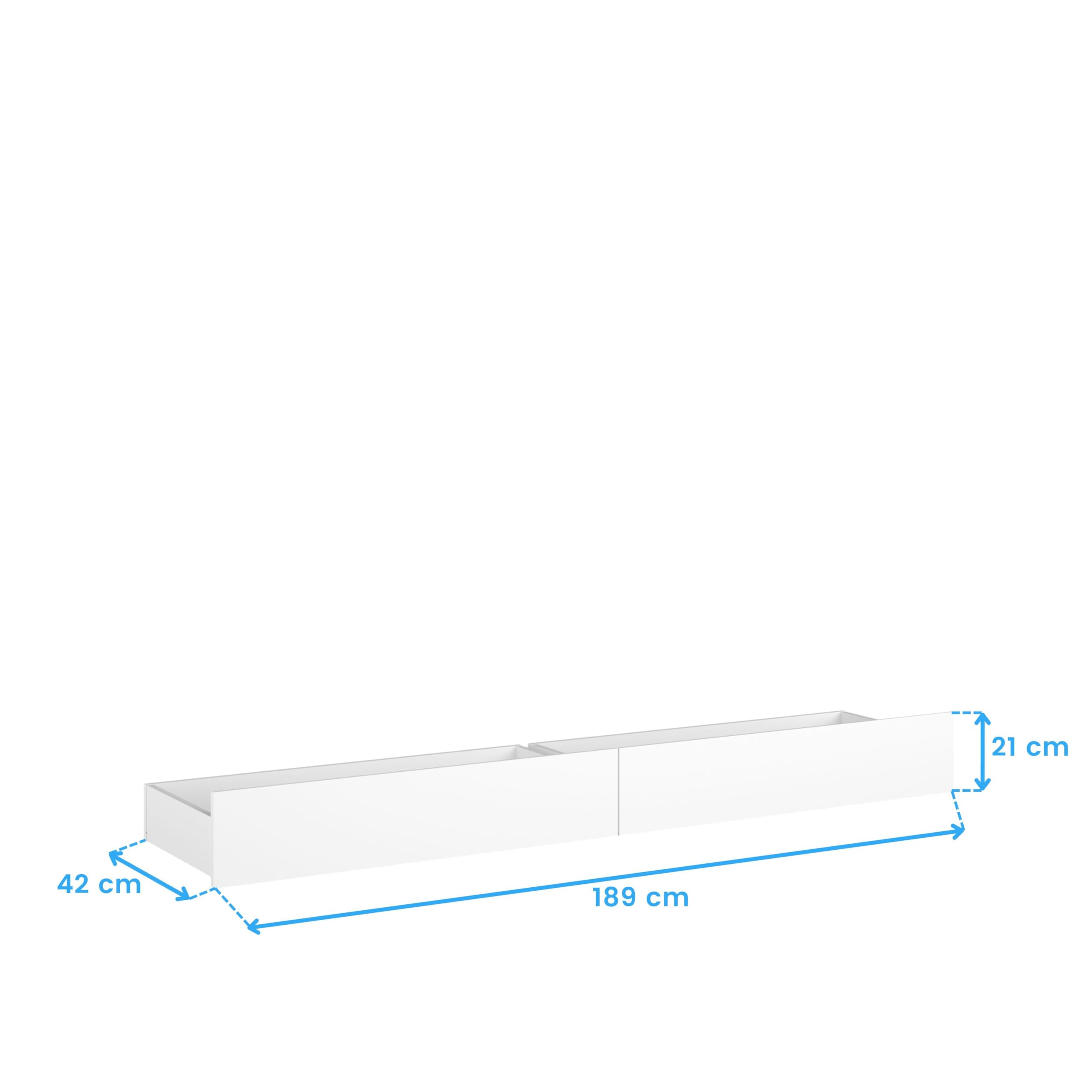 Cama Juvenil Child en color Roble Jackson con 2 cajones 90x190 cm