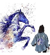 Horse Design Pattern Iron on Patches Heat Transfer Decals for JKid's T-Shirt Jacket Jeans Hoodie ...