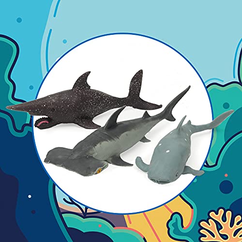 10 Pack Shark Toys,8" Soft And Stretchy Realistic Shark Toy Set,Floating Bathtub Toys And Birthday Party Favors For Boys Girls Kids #TOP3