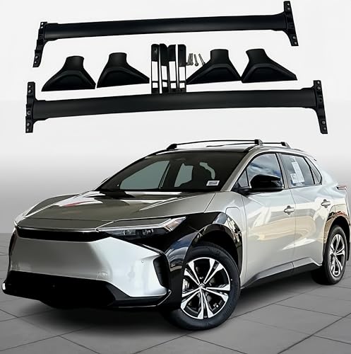 TINIANHHCT 220LBS Roof Rack Cross Bars Compatible with Toyota BZ4X 2022-2024 with Flush Side Rails,Rooftop Cargo Box Luggage, Ski Board, Bike Carrier
