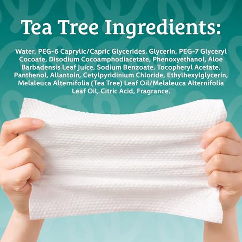 Image of Body Prescription Makeup Cleansing Wipes - Gentle and Effective Face Wipes, 50 Count (Pack of 2), Tea-Tree