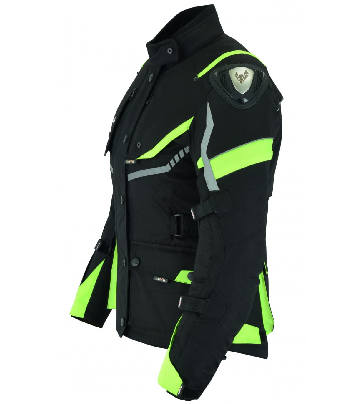 LOVO Veste tricouche 3/4 toutes saisons pour moto (femme)
