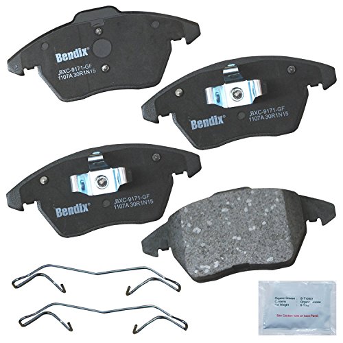 Image of Bendix Priority1 CFC1107A Disc Brake Pad Set Ceramic for Select Models Audi A1,BMW 525i,530i,X5,X6, Beetle,Clasico,Jetta