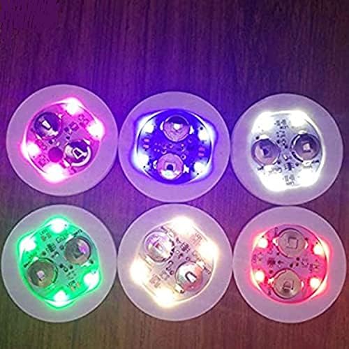Light Up Coasters 12pk - Stick on Bottle/Glass - Drinking Accessories - Each Coaster has Multiple Colour Settings