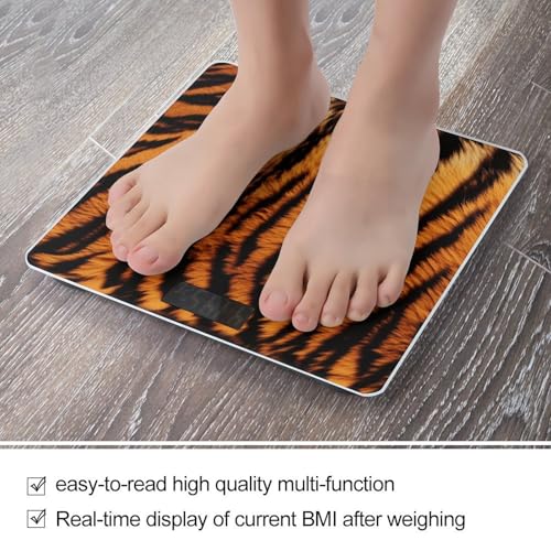 Báscula digital de baño con vidrio templado y pantalla LED miniatura 5