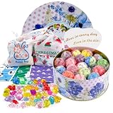 34 + 6 Bath Bombs with Crystal Toys Inside for Kids, 34PCS Organic Surprise Bath Bomb Gift Set for C