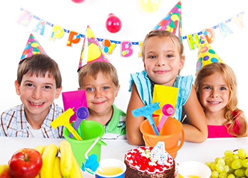 image for Bedwina Mini Beach Bucket and Shovel Set - (Pack of 12) 3-1/4