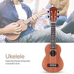 Ukulélé, Ukulélé en bois de style classique Ukulélé débutant pour mélomane - Les Beatles, Paul McCartney, John Lennon, RIngo Starr, George Harrison Ukulélé, Ukulélé en bois de style classique Ukulélé débutant pour mélomane – Image 3