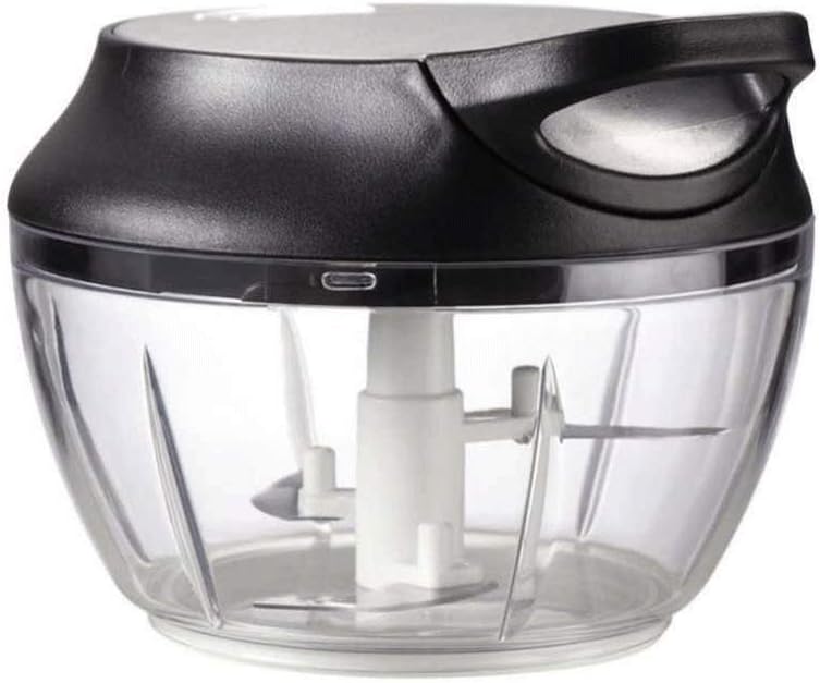 Manual Food Chopper Hand-Powered Vegetable Compact Onion Garlic Squeezer Ginger Slicer