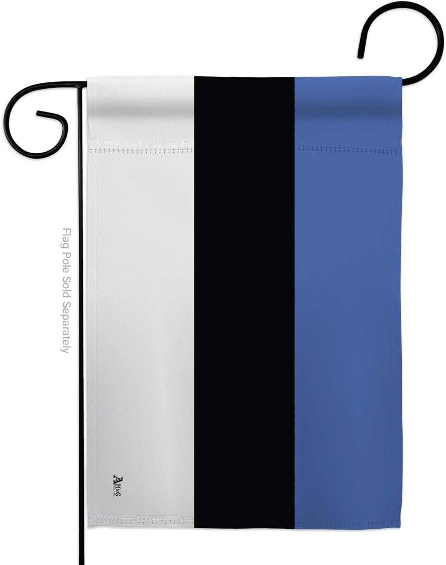 Estonia Garden Flag - Regional Nationality Nation International World Country Particular Area - House Decoration Banner Small Yard Gift Double-Sided Made in USA 13 X 18.5