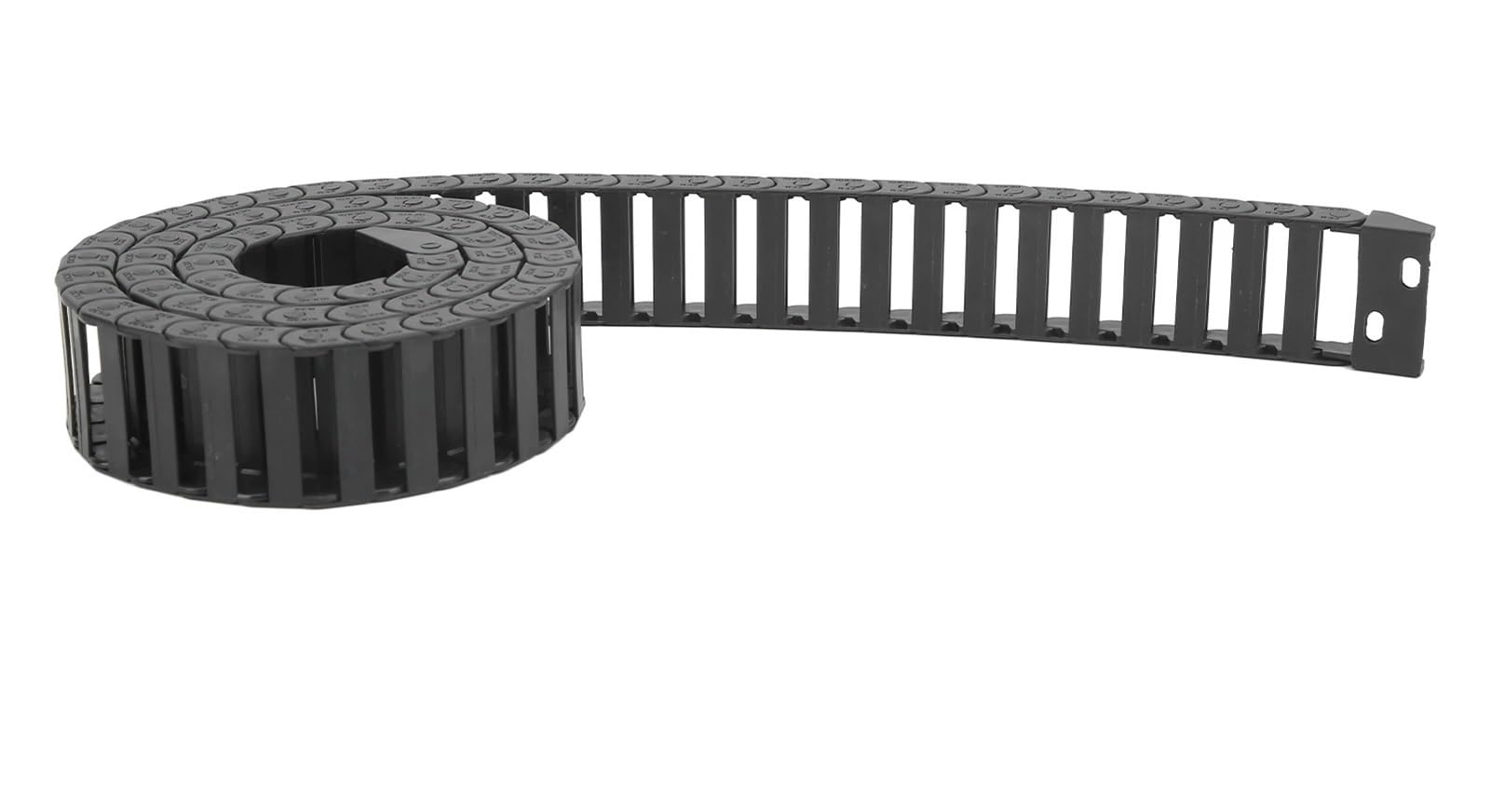 Chaîne porte-câbles 10x30 mm de 1m avec connecteur d'extrémité pour guidage de machine CNC