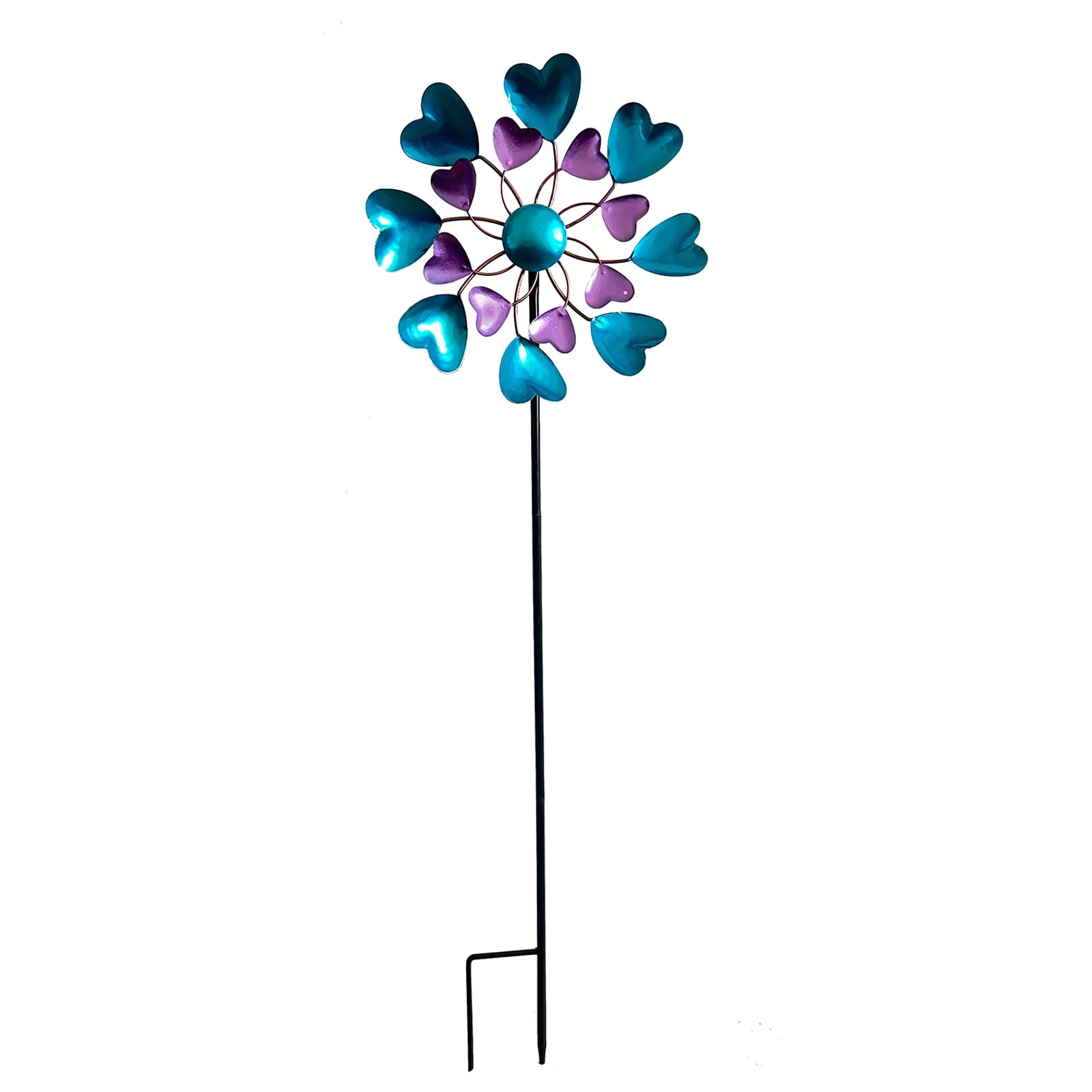 Rotating Winds Spinner Windmill Sculpture Metal Garden Art Yard Decoration Gift Suitable for Lawns Landscape Garden Sculpture