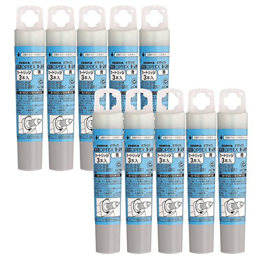 Amazon.co.jp: ゼブラ 蛍光ペン オプテックス1・2カートリッジ 青 3本