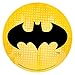 Oblea Batman - Decoración Tartas de Cumpleaños Infantiles en Disco de Oblea Comestible - Diseño Logo Batman - 20 CM