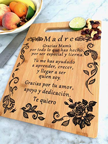 Tabla de cortar de bambú grabada única (22x30cm) miniatura 2