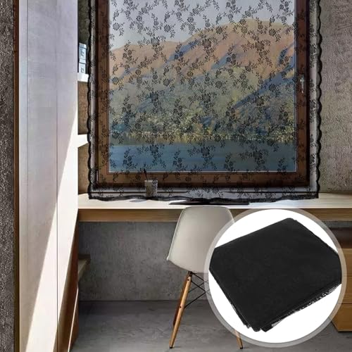 Cortinas opacas cortas que evitan el paso de luz con diseño Luxshiny 8