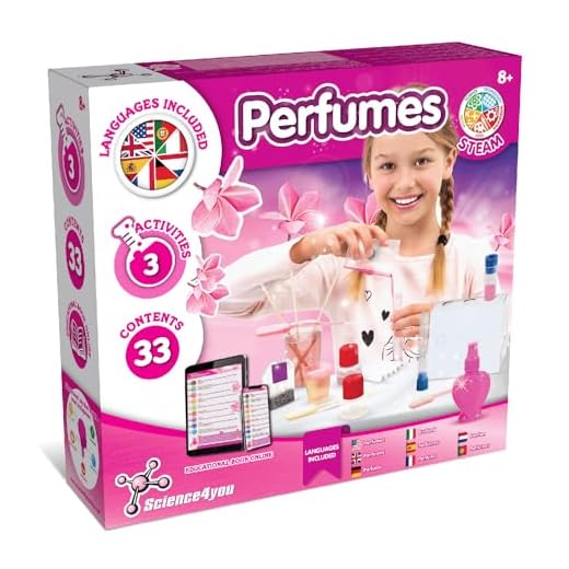 Science4you Fábrica de Colonias para Niños - Crea tu Colonia Infantil, Laboratorio de Perfumes con Kit de Ciencias + Juegos para Hacer Perfumes, Juguetes STEM, Regalos para Niñas y Niños 8+ años