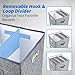 Sturdy Vinyl Record Storage Box - Album Storage Holds up 50+ Single Record, LP Storage Organizer Crate With Lid, Decorative Moving Box For Records, Solutions to Protect Your Precious Collection Grey