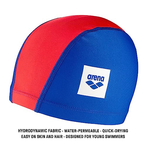 Image of Arena Arena Junior Unix II Kids' Fabric Swim Cap for Boys and Girls Ages 6 to 12