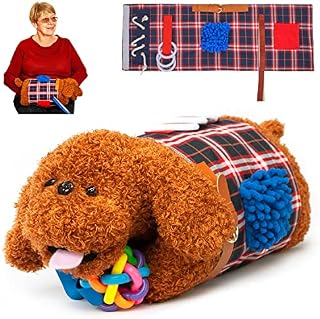 ODOXIA Fidget Muff and Blanket for Elderly | Fidget Blanket for Dementia | Dementia Products for Elderly | Gift and Activities for Seniors with Alzheimers or Dementia | Sensory Fidget Toys