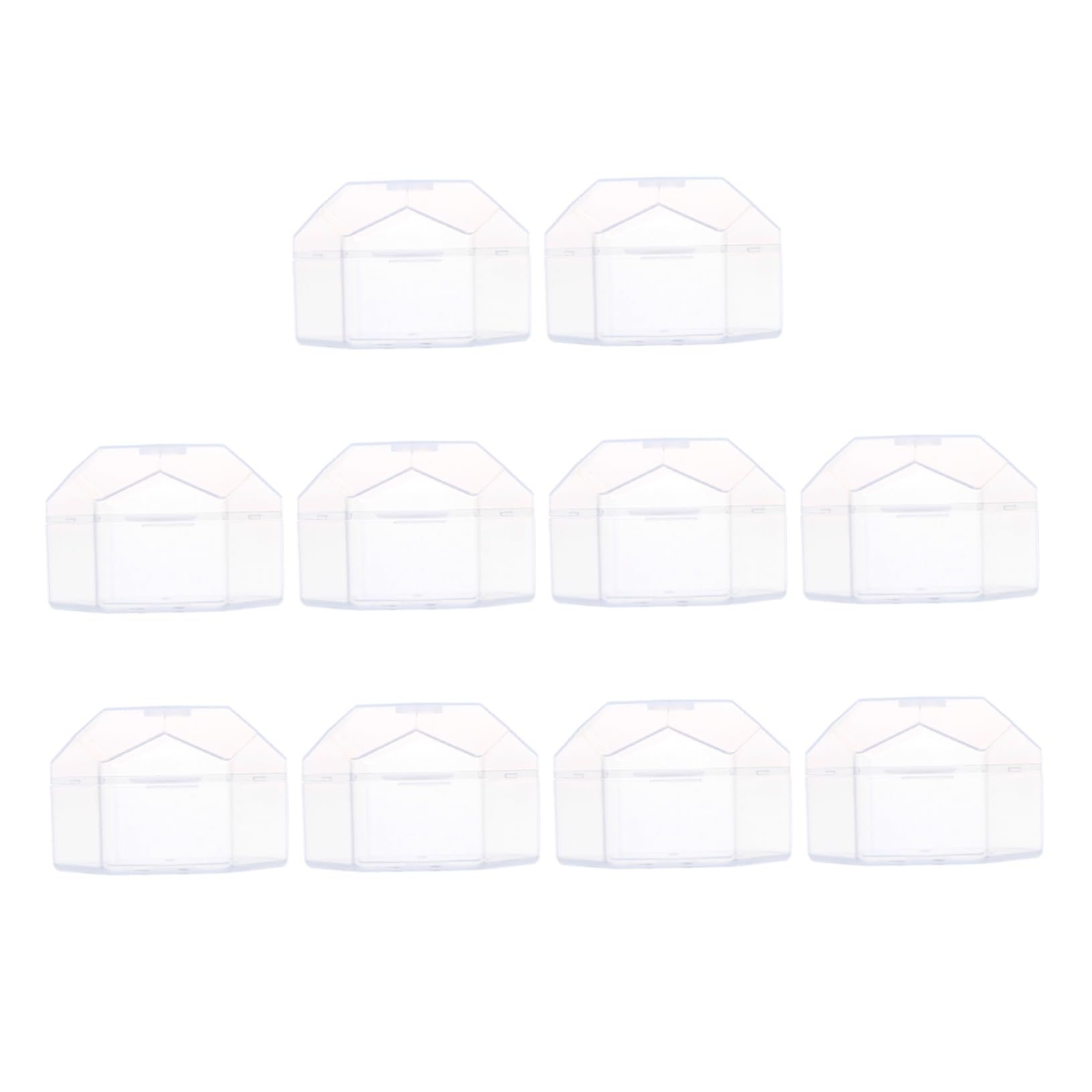 Kisangel 10pcs Baby Pacifier Storage Case Pp Material Portable Easy to Clean Pacifier Holder for Mother