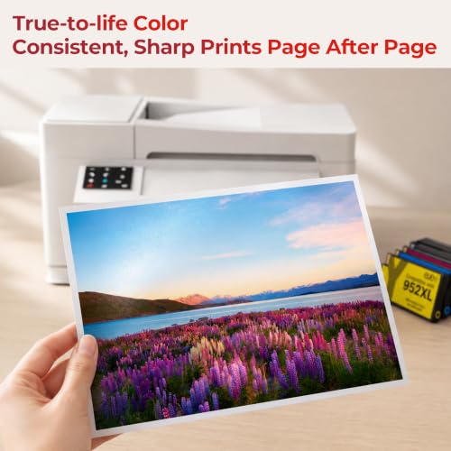 Image of ejet Compatible with HP 952XL Ink Cartridges Combo Pack, Black Color 4 Pack | High Yield 952 Ink for HP 952XL Ink Work for HP 8710 Printer Ink Cartridges,Use with 8720 7740 8720 8210 8715 8702 Printer