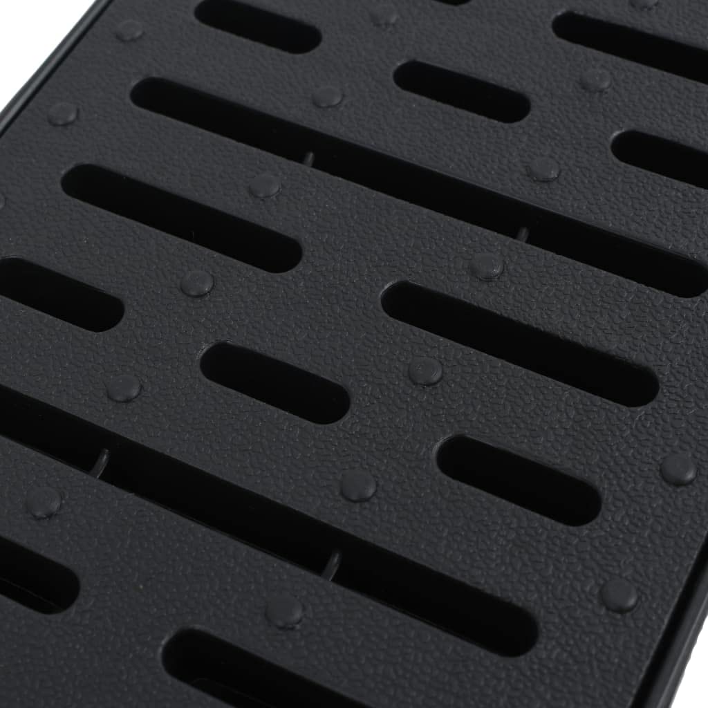 vidaXL 3x Canalette di Drenaggio Plastica 3 m Scolo Acqua Filtraggio Filtro