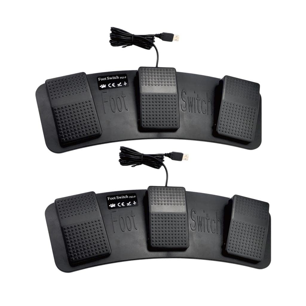 CALANDIS™ 2pcs USB Foot Pedal Control Switch Game Pad Keyboard Mouse for Computer | Keyboards & Keypads | Keyboards, Mice & Pointers-image-15