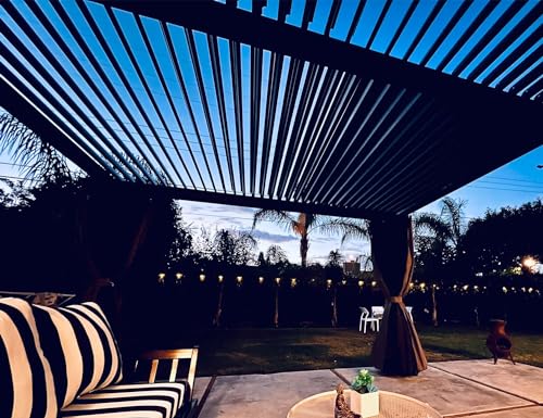 PURPLE LEAF Louvered Pergola 10' X 13' Outdoor Patio Gazebo
