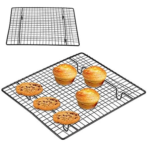 Cooling Rack, Stainless Steel Cooling and Baking Rack, Nonstick Cooking Grill Tray, Cake Cooling Wire Roasting Rack for Biscuit Pizza Bread Cake Baking, Easy to Clean Cover