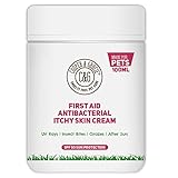 C&G Pets First Aid Antibacterial Itchy Skin Cream with SPF 50 | Natural Essential Oil | Maintains Cracked Itchy Skin | Lick Safe Non-Toxic Non-Irritant | Highly Absorbent Sun Cream for Dogs 100ml