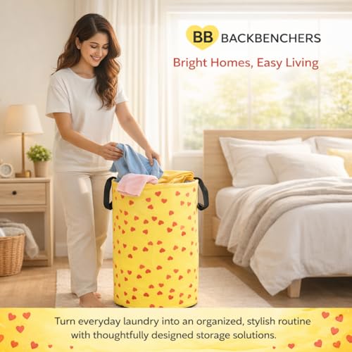 Image of Laundry Bag /Laundry Basket /Clothes Storage Box /Storage Basket /Storage Bag, 48L (Yellow-3)
