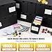 QLOUNI Trading Card Storage Box, Includes 18-600 CT Boxes & 60 Card Dividers, Trading Card Organizer for Collectible Card Games, for TCG, YGO, MTG, PTCG, Baseball Cards, with Labels & Tapes