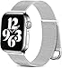Produktbild PURRY Metall Armband Kompatibel mit Apple Watch Armband 38mm 40mm 42mm 44mm,Edelstahl Metall Mesh Armband mit Magnet kompatibel mit iWatch Series 6 5 4 3 2 SE Damen Herren